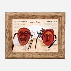 하회탈 액자 2형-가로 리뷰 이미지