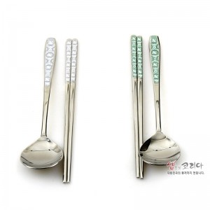 한국의 美 - 전통수저2p세트[청자백자] 리뷰 이미지