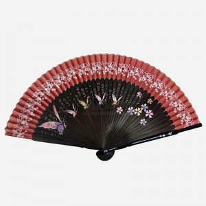 실크수공부채자개 [갈색대/적색날] 리뷰 이미지