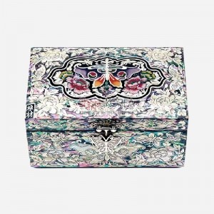 나전 직보석 2단함-나비