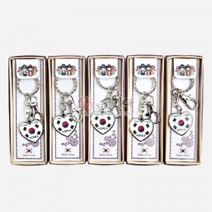 하트열쇠고리 5p세트-태극기