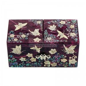 한지나전쌍합小-나비(자색) 리뷰 이미지