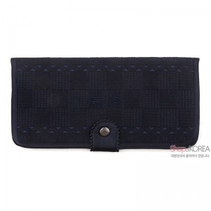 [소산당]누비수 단색 장지갑- 감색 리뷰 이미지