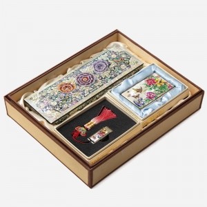 자개필함세트-나전으로 핀 모란(필함,명함케이스,usb32G)