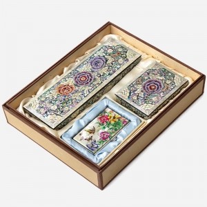 자개필함세트-나전으로 핀 모란(필함,명함함,명함케이스)