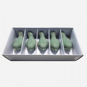 청자수저받침 참새 5종세트