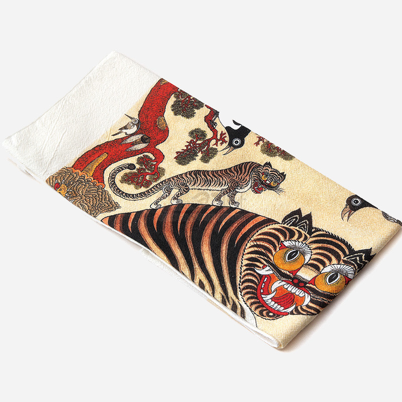 길상화 민화 패브릭 포스터- 호작도