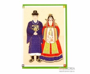 #전통기념품 한복 카드 엽서 한국굿즈 외국인친구선물 리뷰 이미지