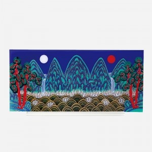 민화 아크릴 액자 탁상용 -  일월오봉도