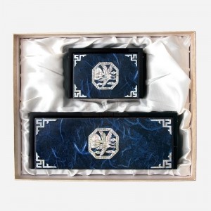 한지자동함세트-청학(필함,명함함)