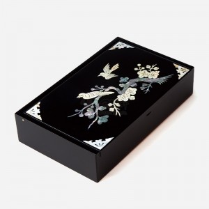 나전칠기 상감 메모함 - 매조