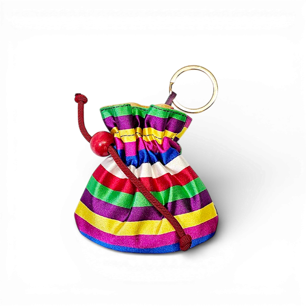 색동 복주머니 키링