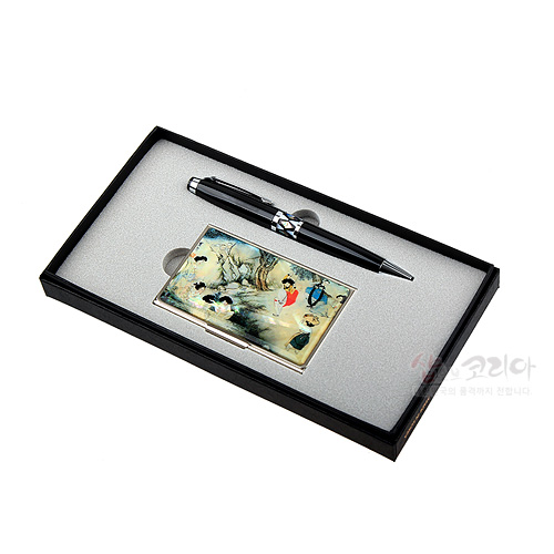 명함케이스와 볼펜 2종세트-단오도