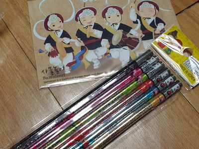 전통문양 연필6종세트-꽃훈민 리뷰 이미지