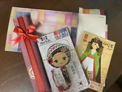 누비 부채주머니 리뷰 이미지