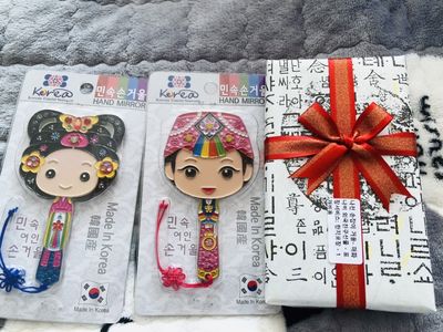 나전 손잡이 거울- 매화나비 리뷰 이미지