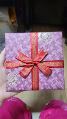 한지나염손수건-회색 리뷰 이미지