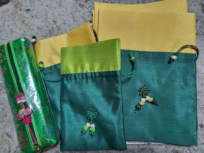 매듭주머니大 [짙은녹색] 리뷰 이미지