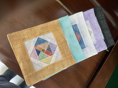 모시컵받침-조각보 리뷰 이미지