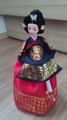 한복인형-가야금[분홍치마] 리뷰 이미지