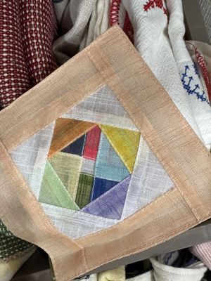 모시컵받침-조각보 리뷰 이미지