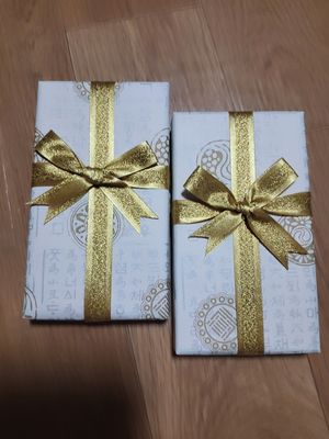 자수 주머니 거울-적색 리뷰 이미지