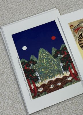 민화 엽서(小) - 일월오봉도 리뷰 이미지