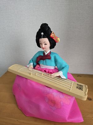 한복인형-가야금[분홍치마] 리뷰 이미지