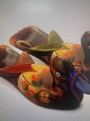 목각장식(대)-꽃원앙 리뷰 이미지