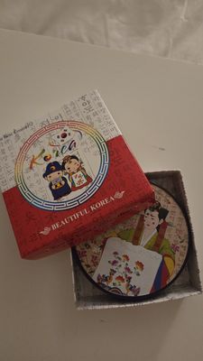 전통컵받침-여인한복 리뷰 이미지