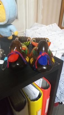 목각장식(소)-꽃원앙 리뷰 이미지