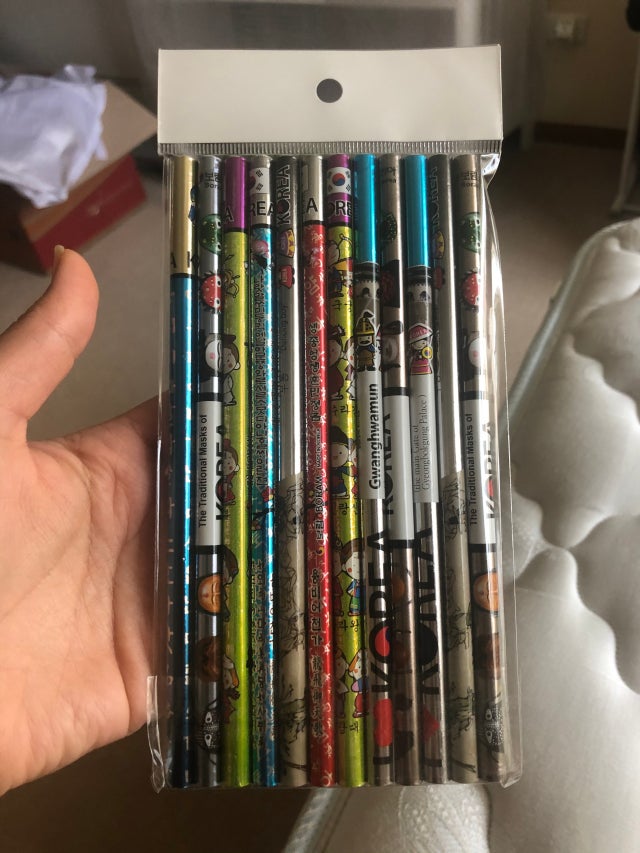 전통문양 연필12종세트 리뷰 이미지