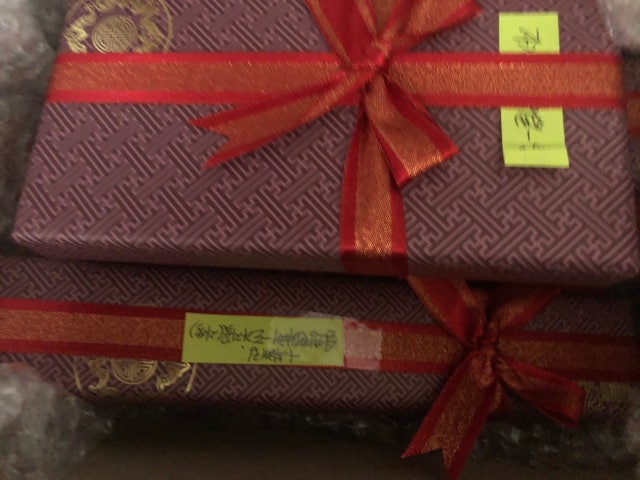 민속물결부채-꽃[갈색] 리뷰 이미지