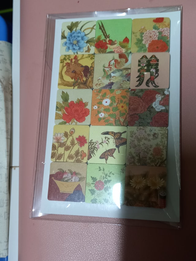 민화 모자이크 고무자석 - 화조도15 리뷰 이미지
