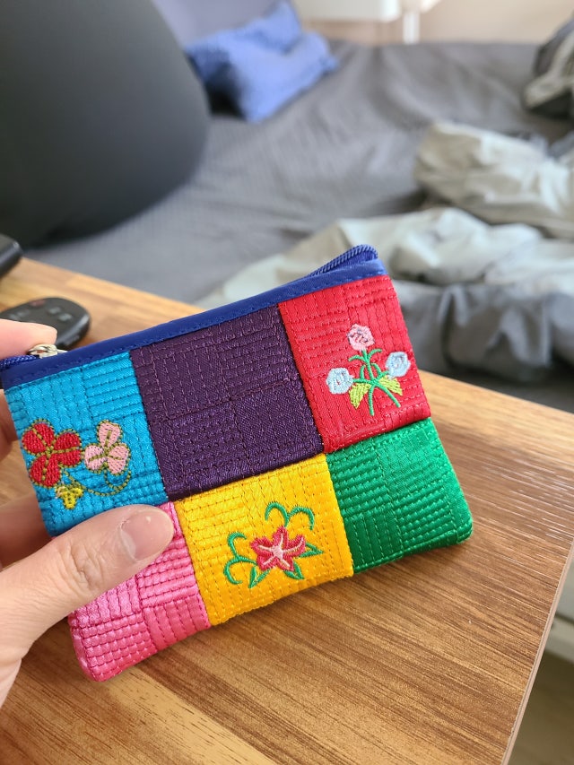 조각동전지갑-청색 리뷰 이미지