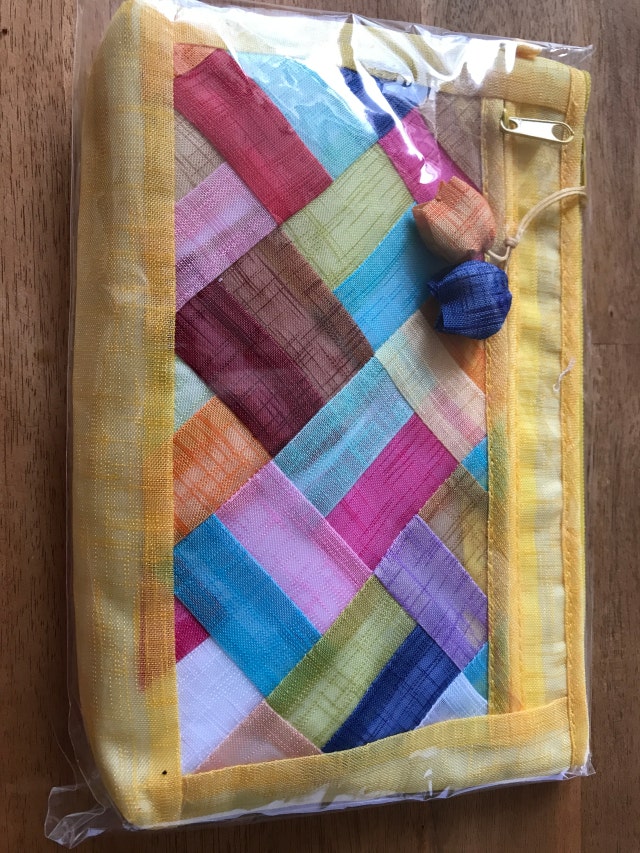 모시 파우치-조각보[황색] 리뷰 이미지