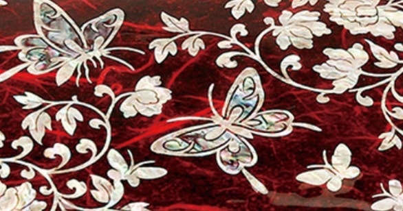 한지 나전칠기 보석함 목단 적색 리뷰 이미지