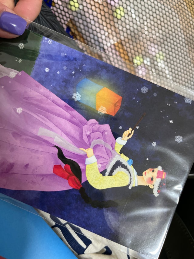 무지개 빛 전통인형펜 6종세트 리뷰 이미지