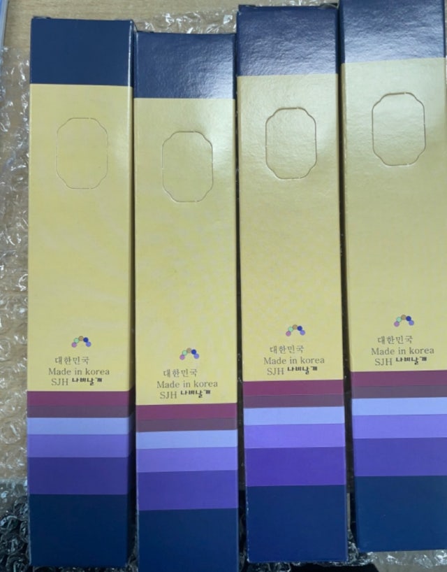 실크수공 꽃나비부채-녹색 리뷰 이미지