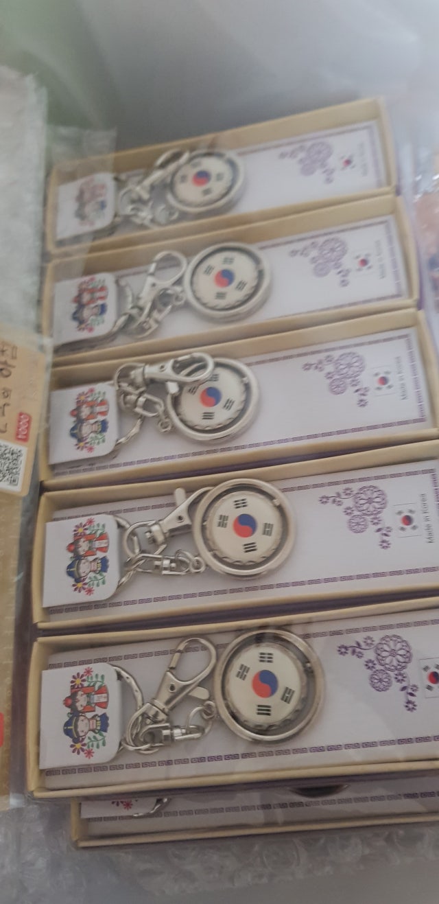 원형열쇠고리 5p세트-태극기 리뷰 이미지