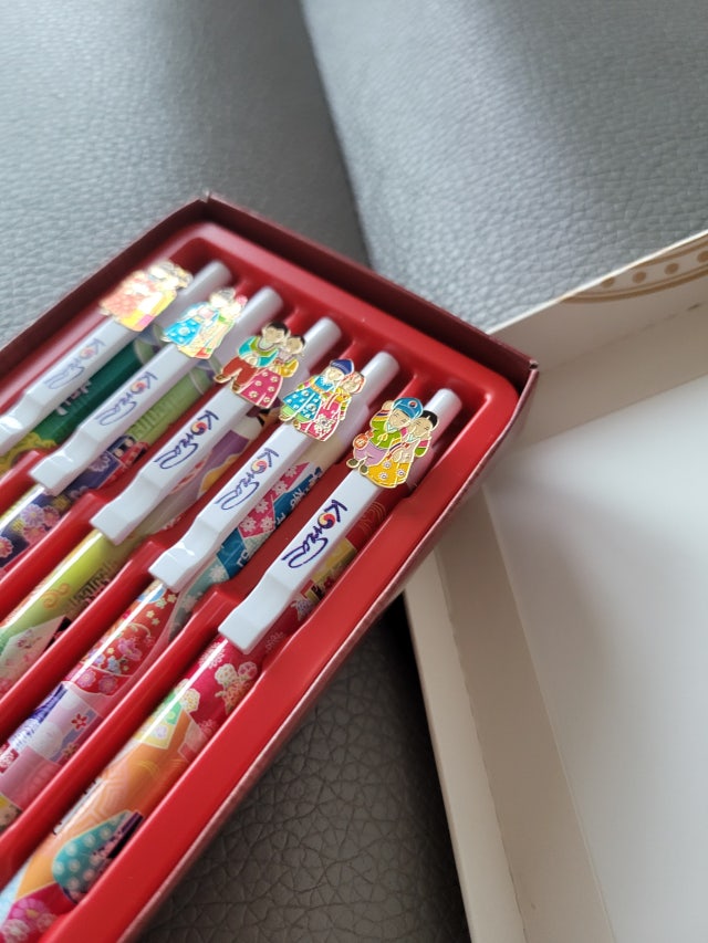 예쁜 한국볼펜5종 리뷰 이미지