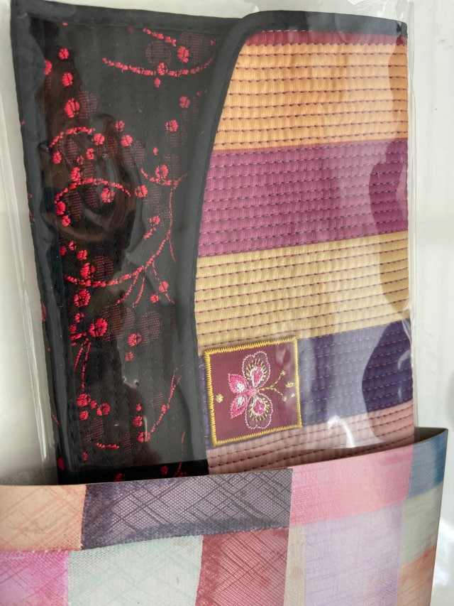 누비수(秀) 색동 장지갑[흑색] 리뷰 이미지