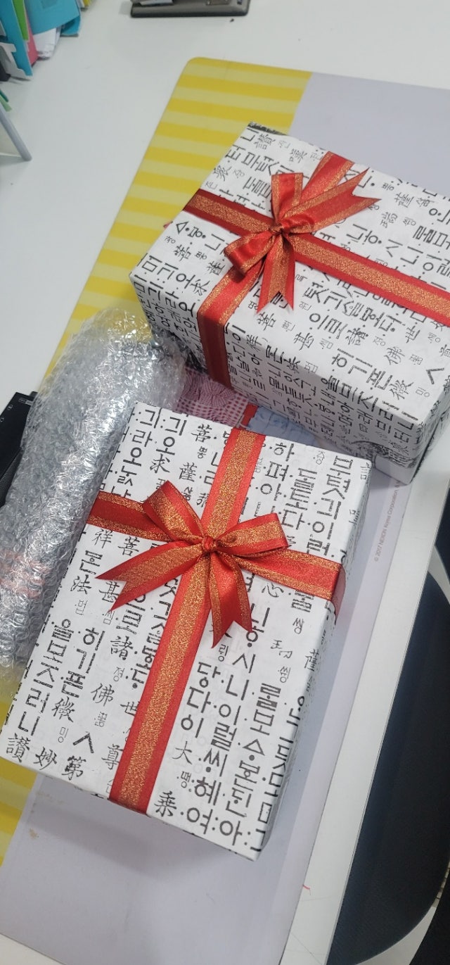 한지 나전칠기 보석함 목단 적색 리뷰 이미지