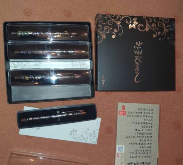 자개문양 4종펜-학 리뷰 이미지