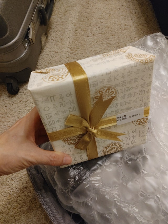 나전탁상시계-꽃나비2 리뷰 이미지