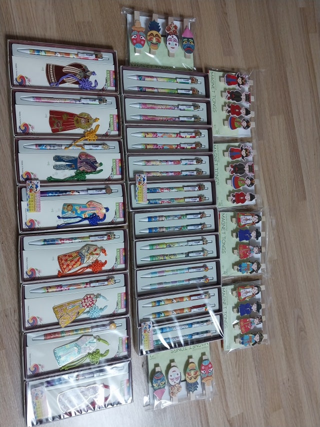 한국문화4종 책갈피+볼펜세트 리뷰 이미지