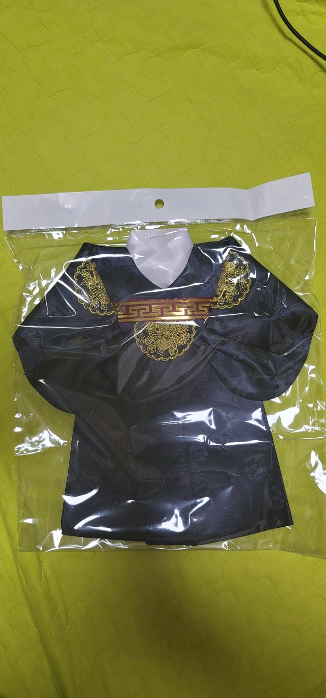 비단한복 와인 커버-왕(남색) 리뷰 이미지