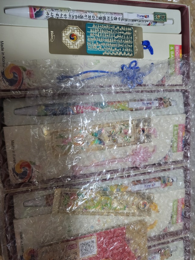 한국문화4종 책갈피+볼펜세트 리뷰 이미지