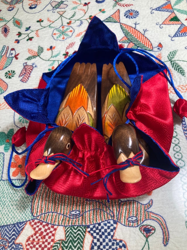 목각장식 - 각진 오리(소) 리뷰 이미지