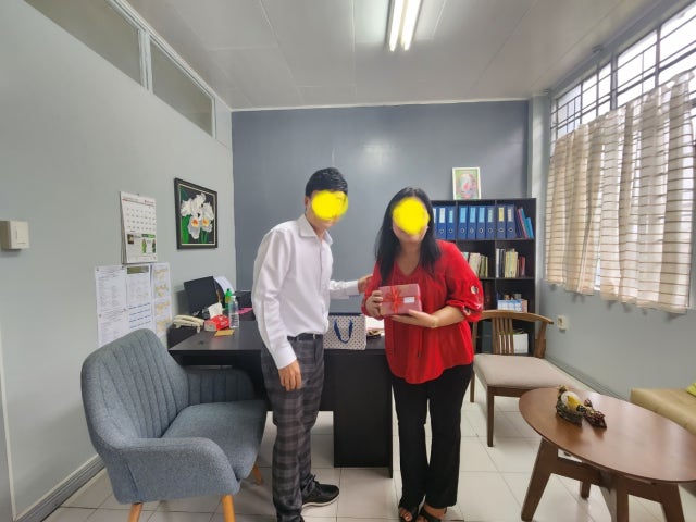 자개 한지보석함-나비당초(적색) 리뷰 이미지